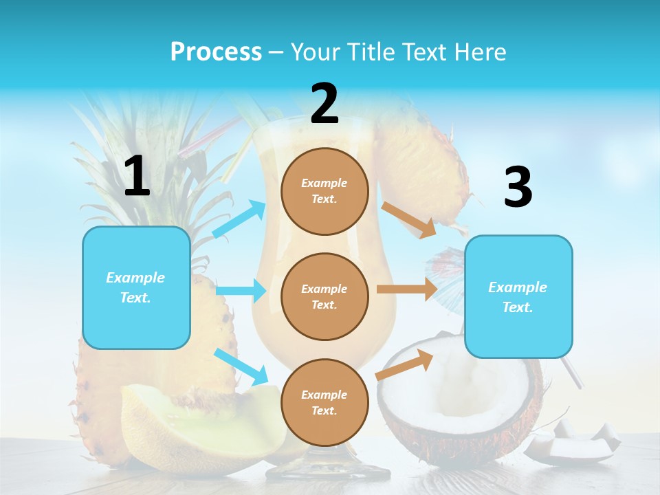 Hurricane Pineapple Beverage PowerPoint Template