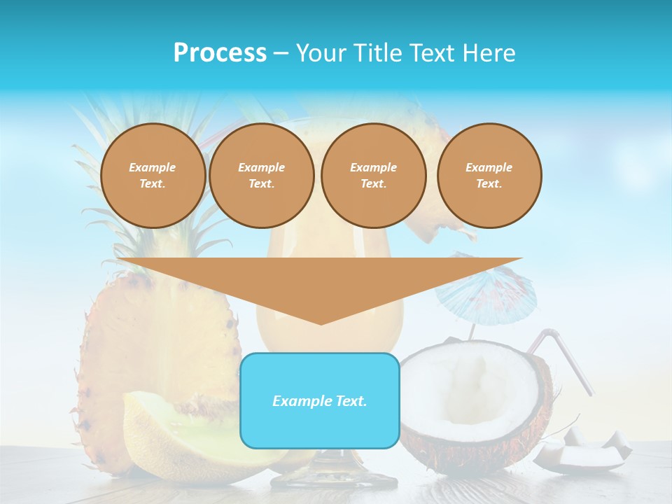 Hurricane Pineapple Beverage PowerPoint Template