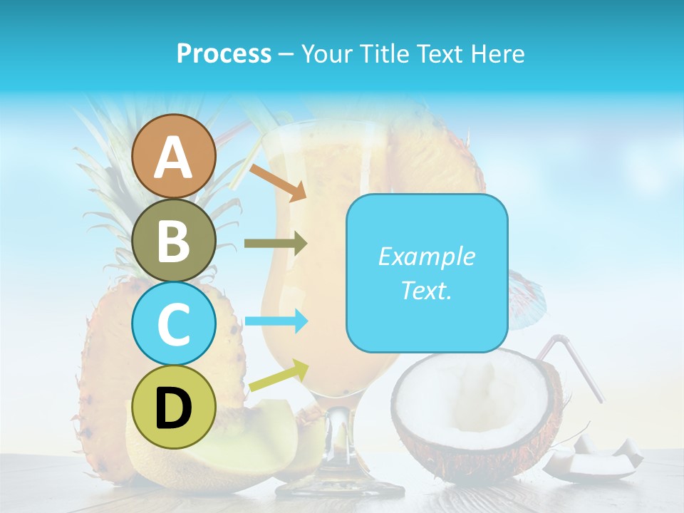 Hurricane Pineapple Beverage PowerPoint Template