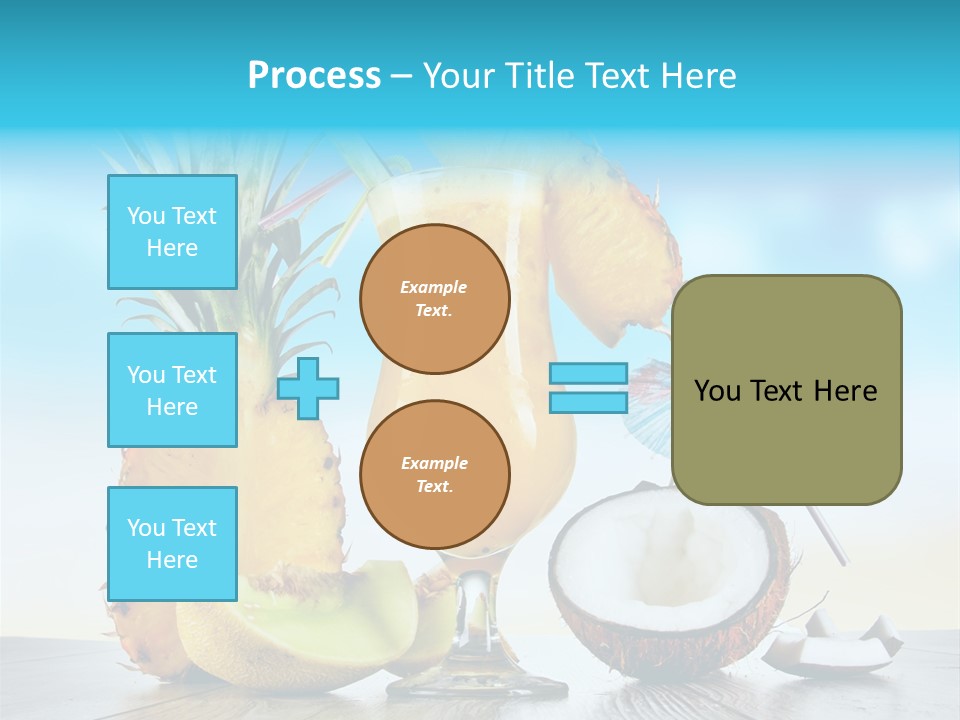 Hurricane Pineapple Beverage PowerPoint Template