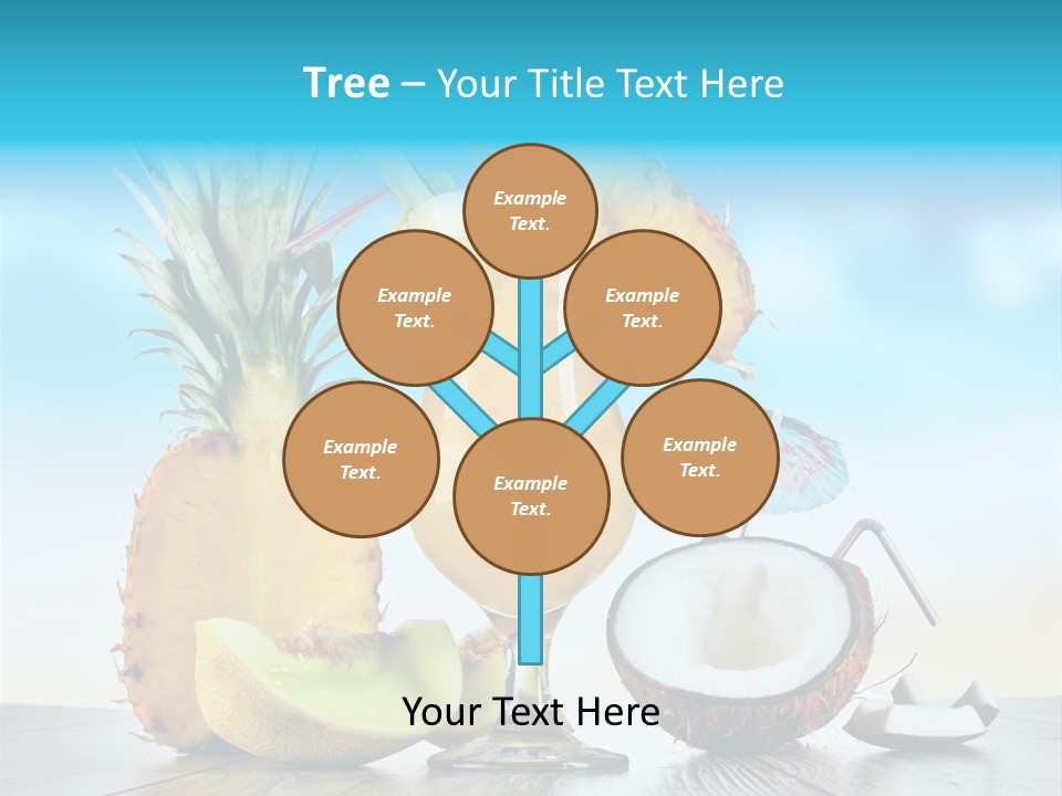 Hurricane Pineapple Beverage PowerPoint Template
