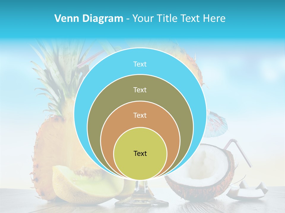 Hurricane Pineapple Beverage PowerPoint Template
