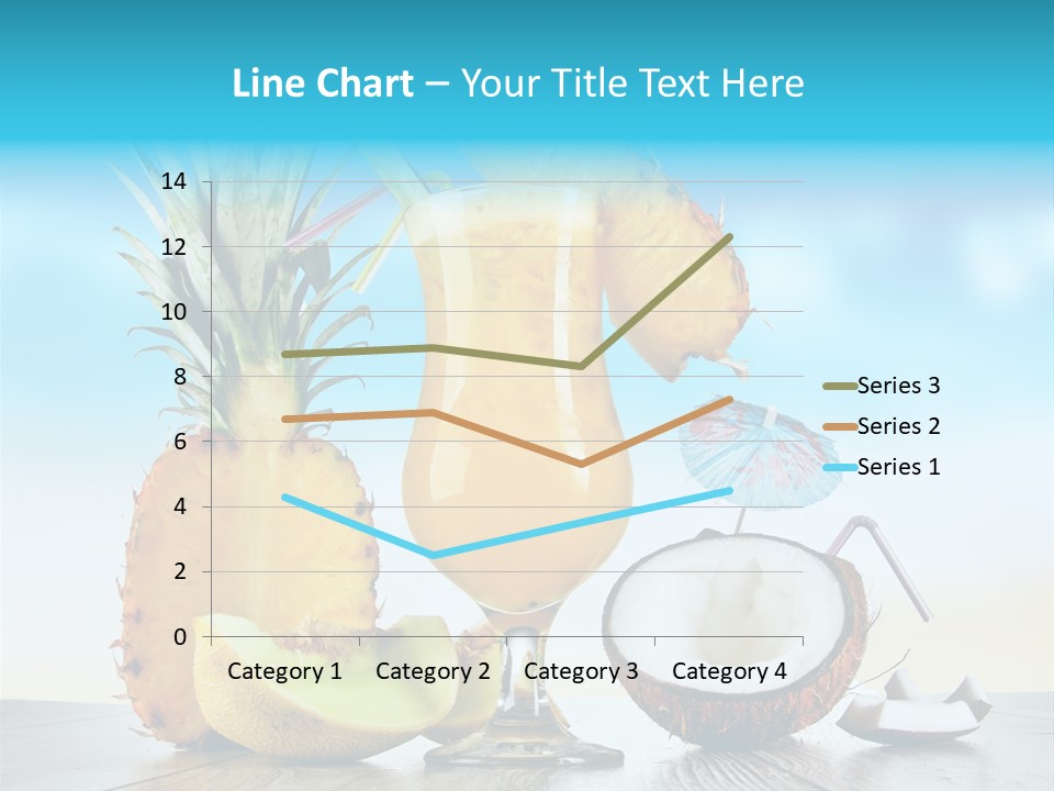 Hurricane Pineapple Beverage PowerPoint Template