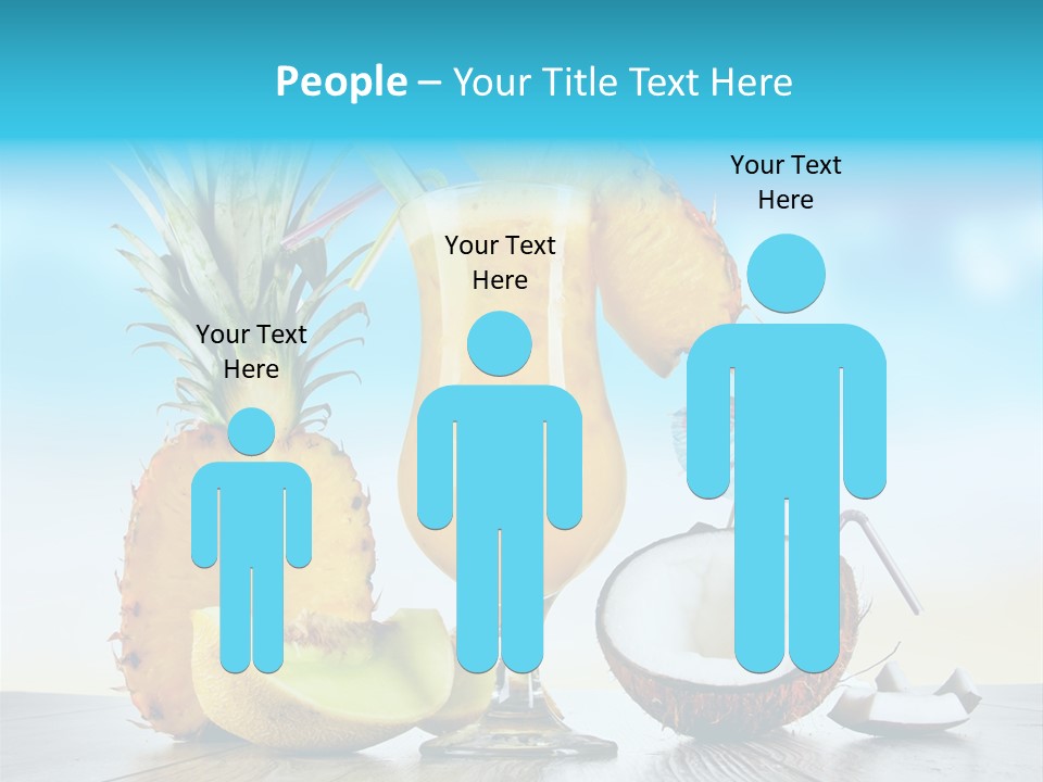 Hurricane Pineapple Beverage PowerPoint Template