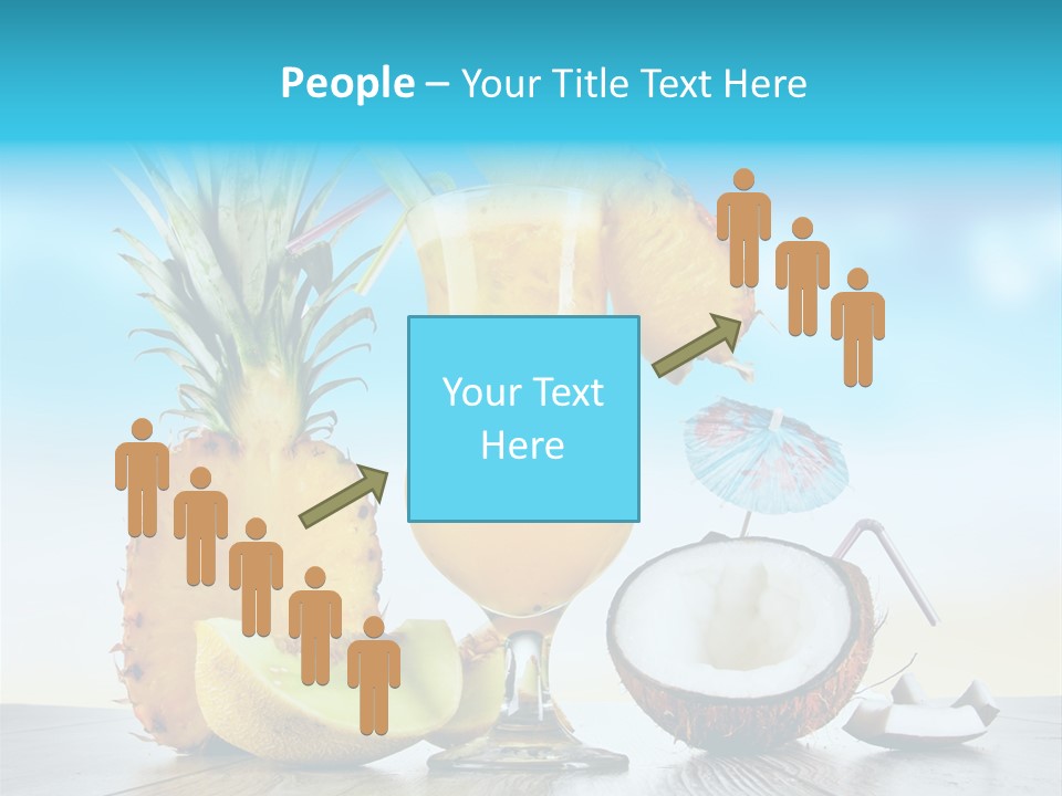 Hurricane Pineapple Beverage PowerPoint Template