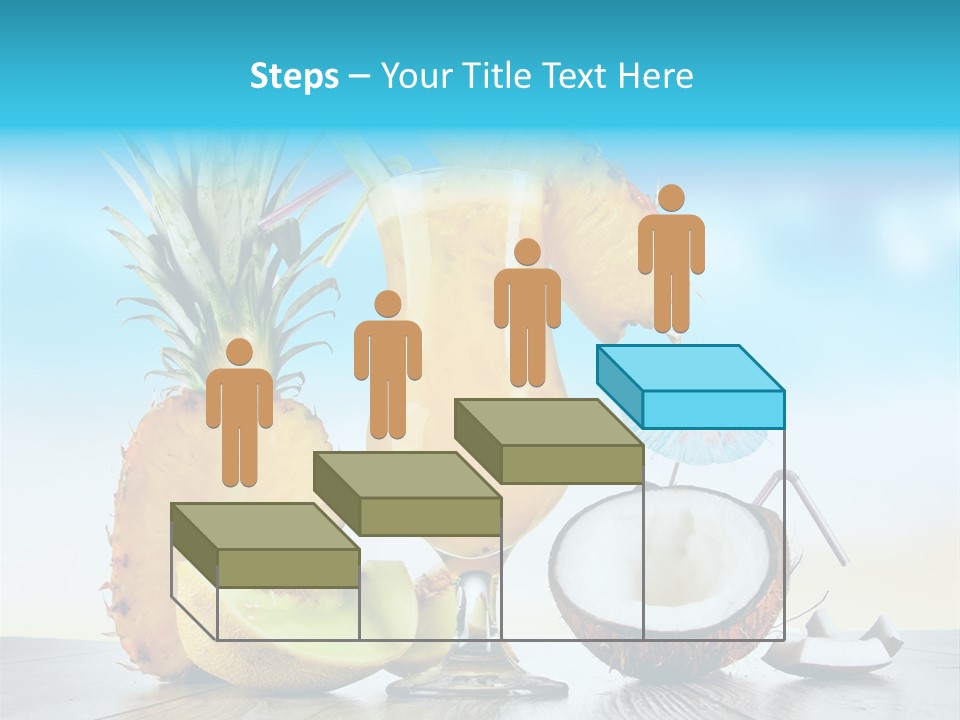 Hurricane Pineapple Beverage PowerPoint Template