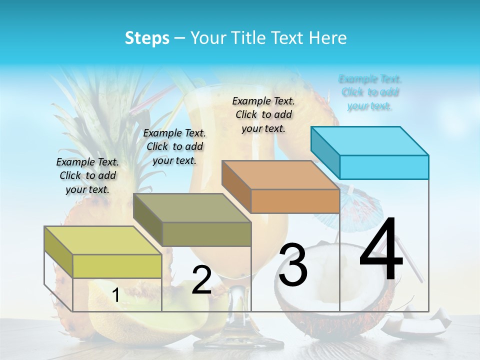 Hurricane Pineapple Beverage PowerPoint Template