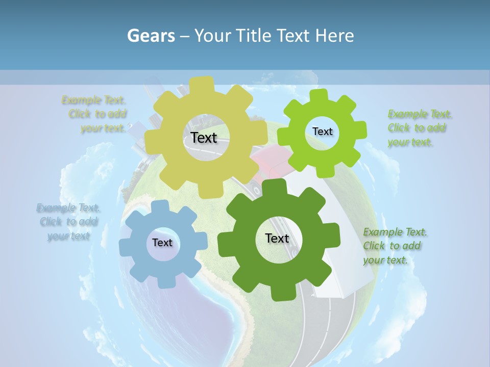 Planet Blue Summer PowerPoint Template