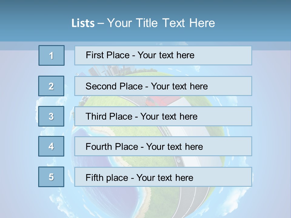 Planet Blue Summer PowerPoint Template