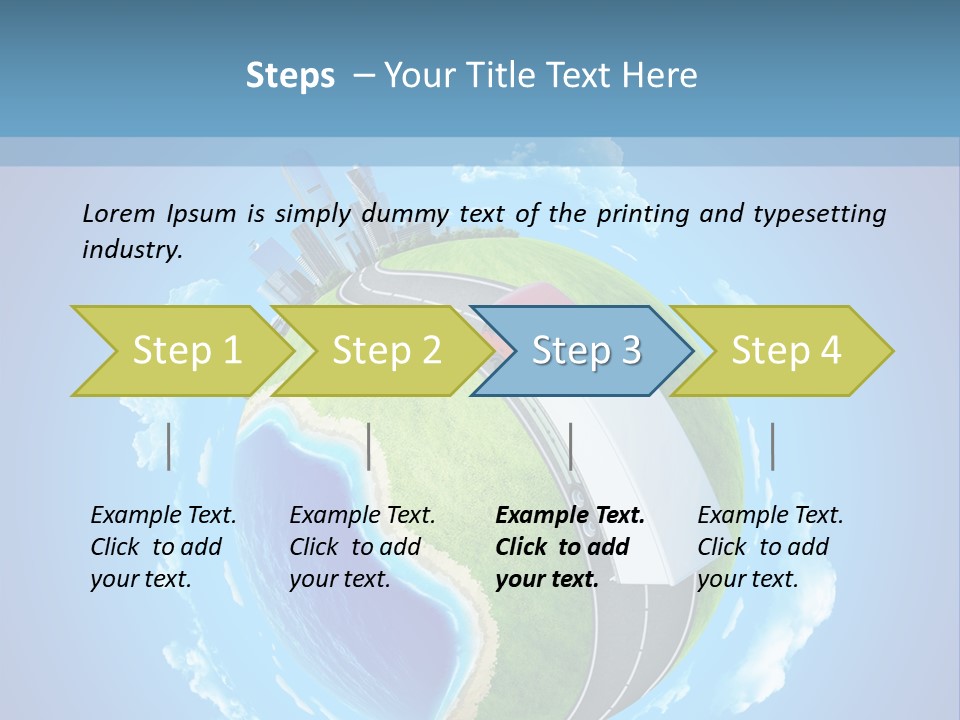 Planet Blue Summer PowerPoint Template
