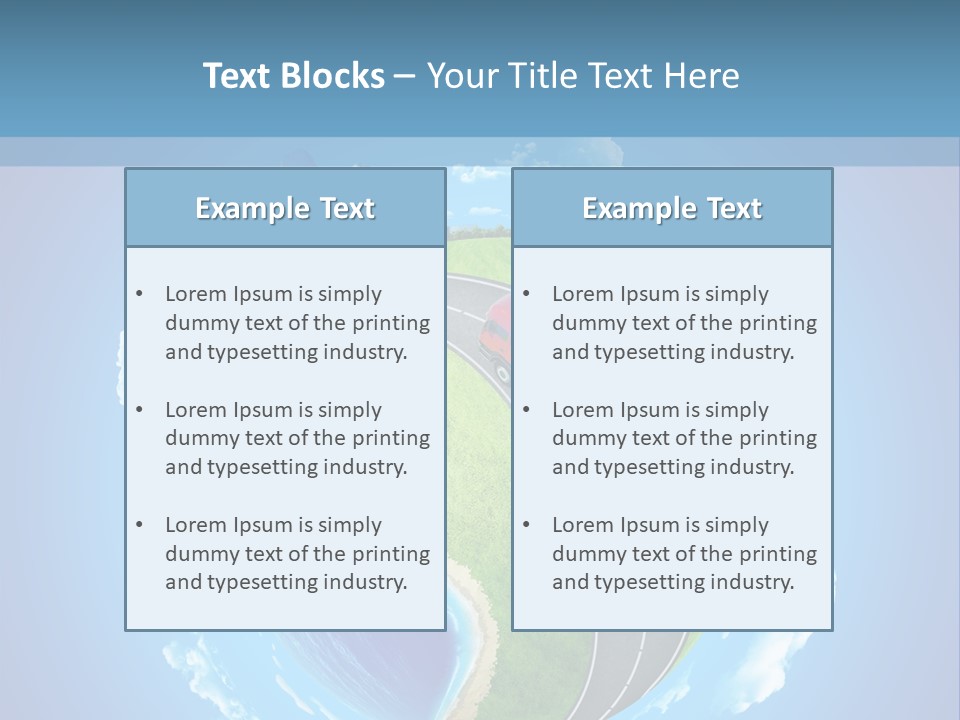 Planet Blue Summer PowerPoint Template