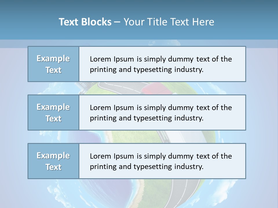 Planet Blue Summer PowerPoint Template