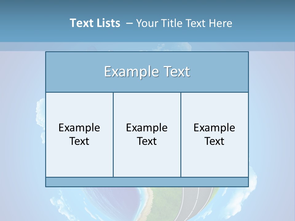 Planet Blue Summer PowerPoint Template