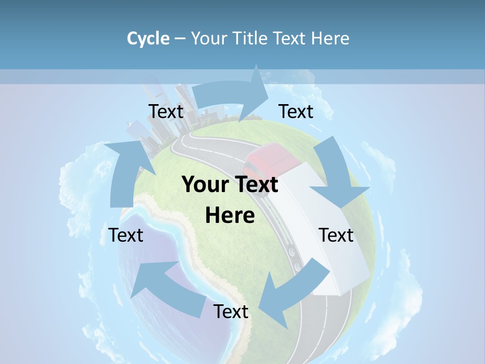 Planet Blue Summer PowerPoint Template