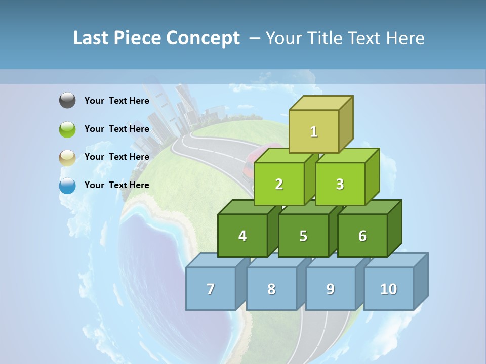 Planet Blue Summer PowerPoint Template