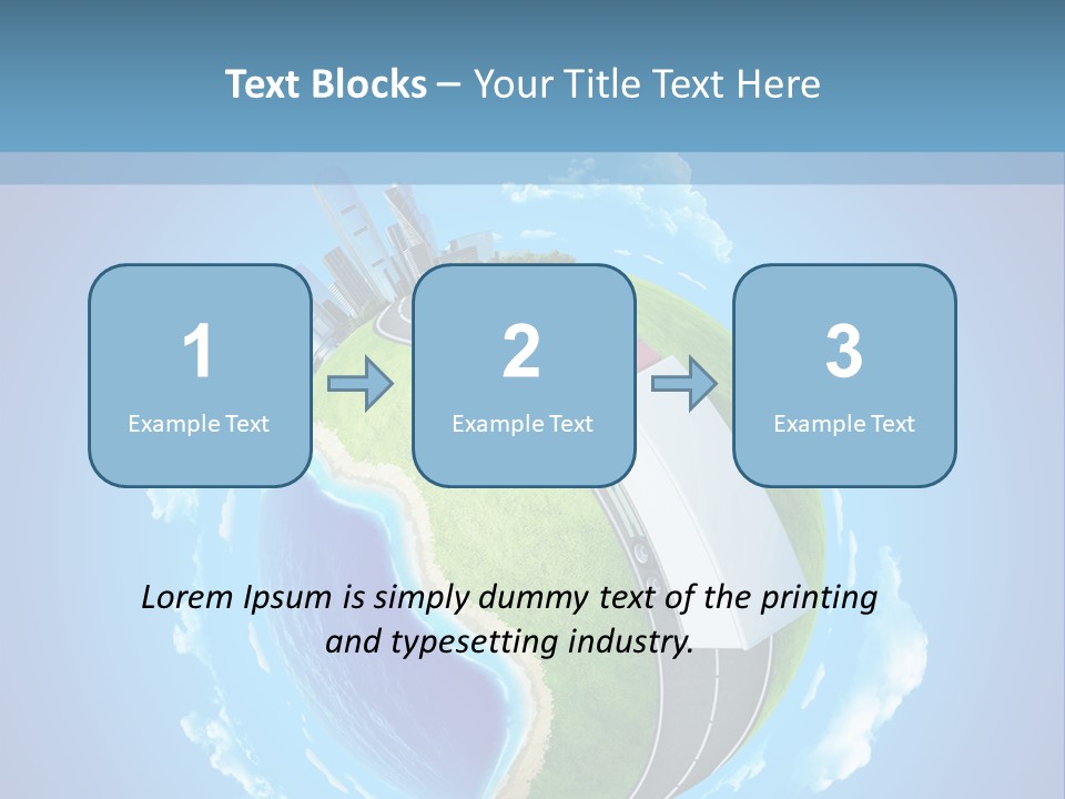 Planet Blue Summer PowerPoint Template