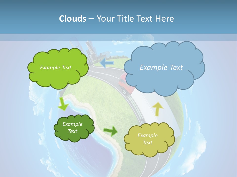 Planet Blue Summer PowerPoint Template