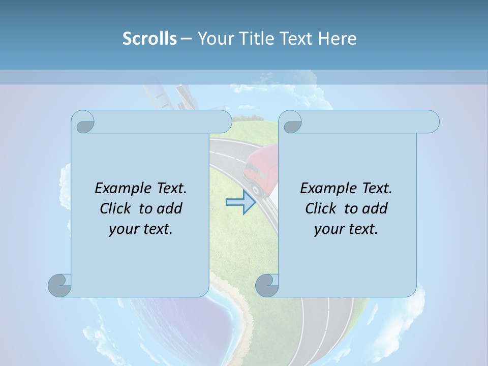 Planet Blue Summer PowerPoint Template