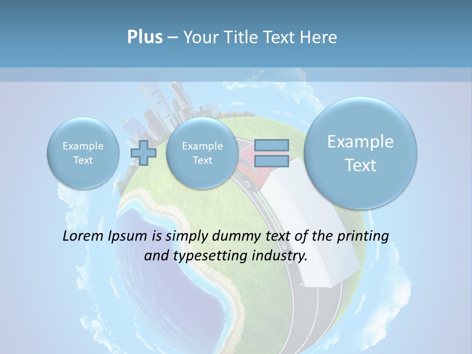 Planet Blue Summer PowerPoint Template