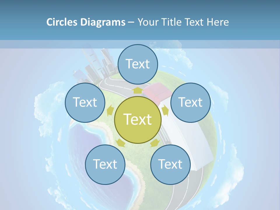 Planet Blue Summer PowerPoint Template