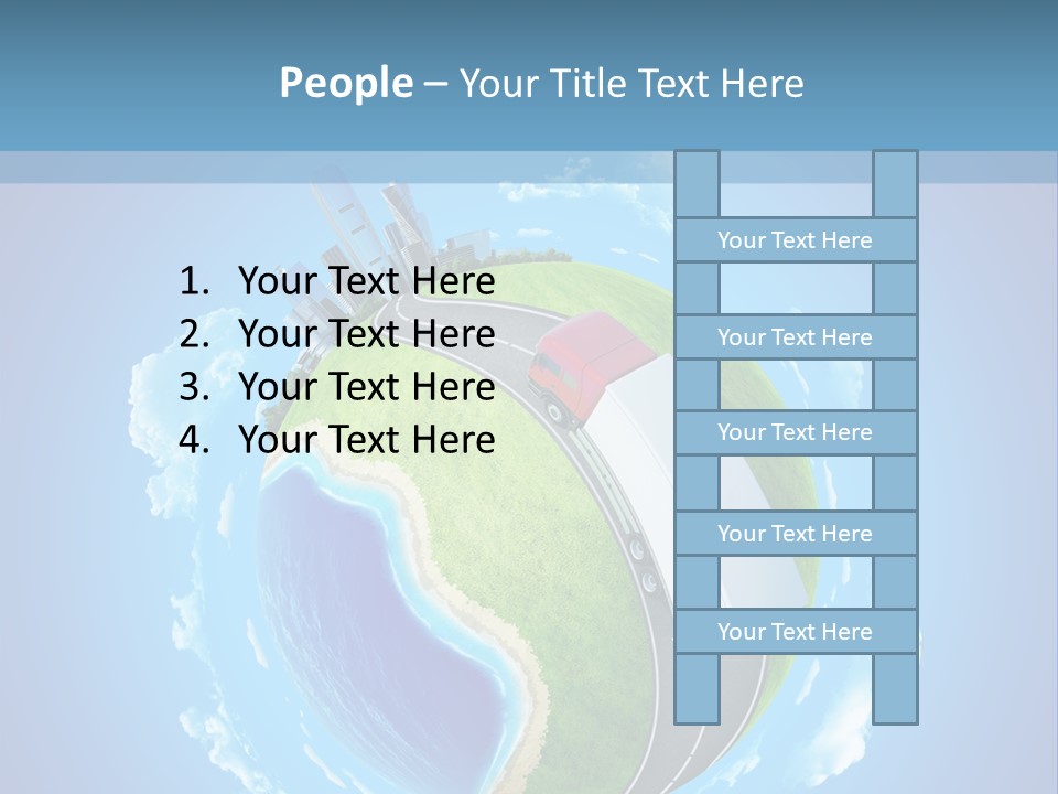 Planet Blue Summer PowerPoint Template