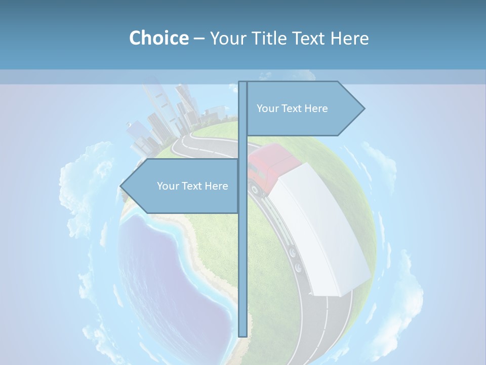 Planet Blue Summer PowerPoint Template