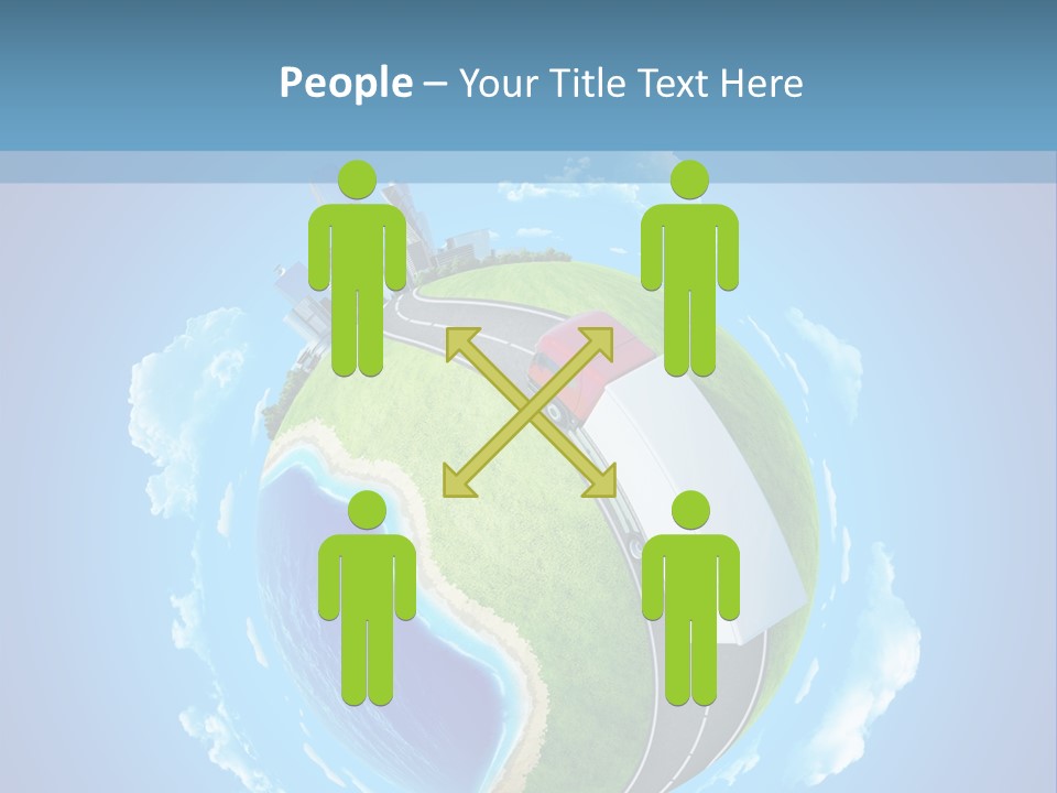 Planet Blue Summer PowerPoint Template