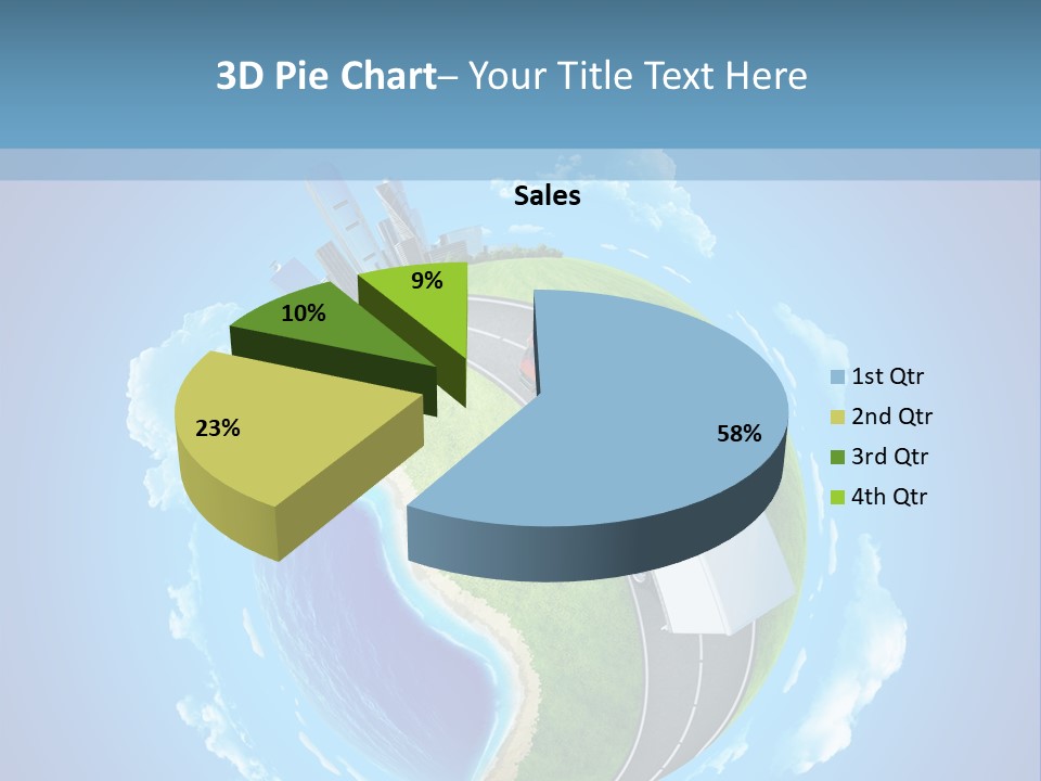 Planet Blue Summer PowerPoint Template