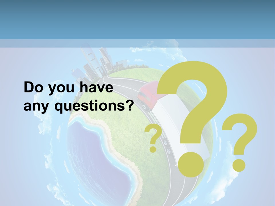 Planet Blue Summer PowerPoint Template