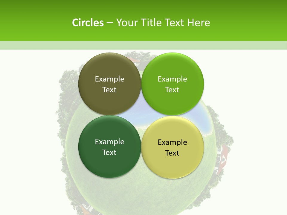 Landscape Wood Cyan PowerPoint Template