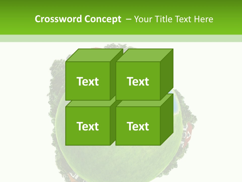 Landscape Wood Cyan PowerPoint Template