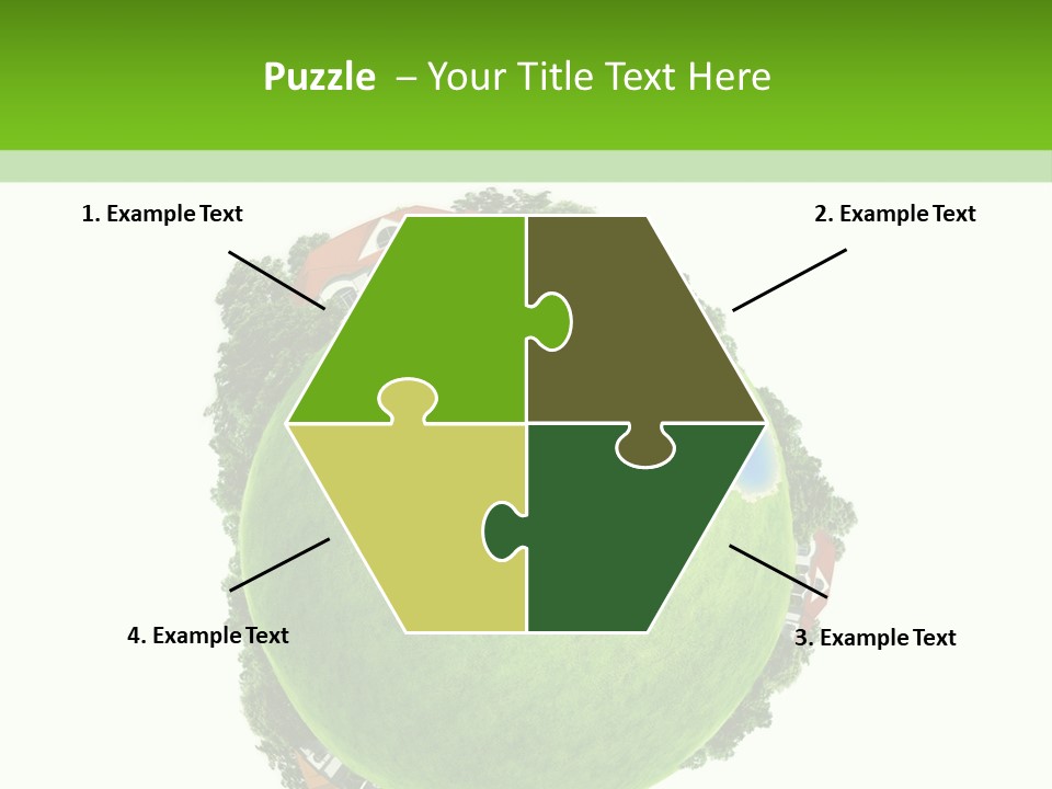 Landscape Wood Cyan PowerPoint Template