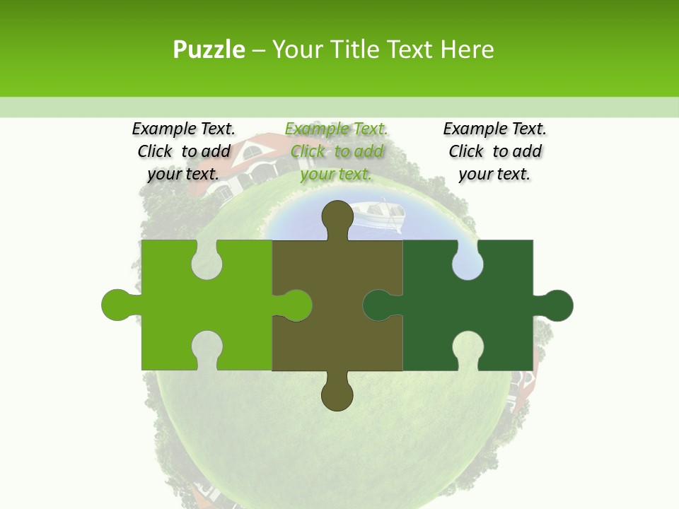 Landscape Wood Cyan PowerPoint Template