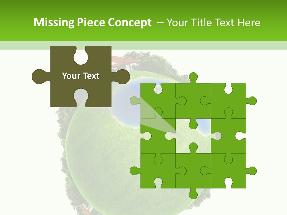 Landscape Wood Cyan PowerPoint Template