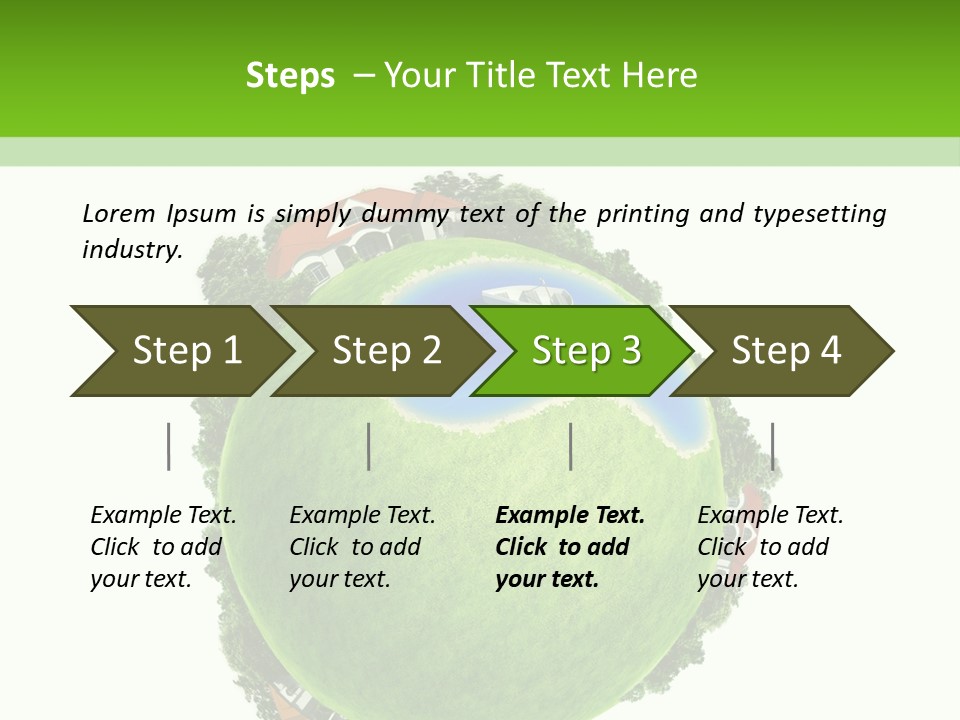 Landscape Wood Cyan PowerPoint Template