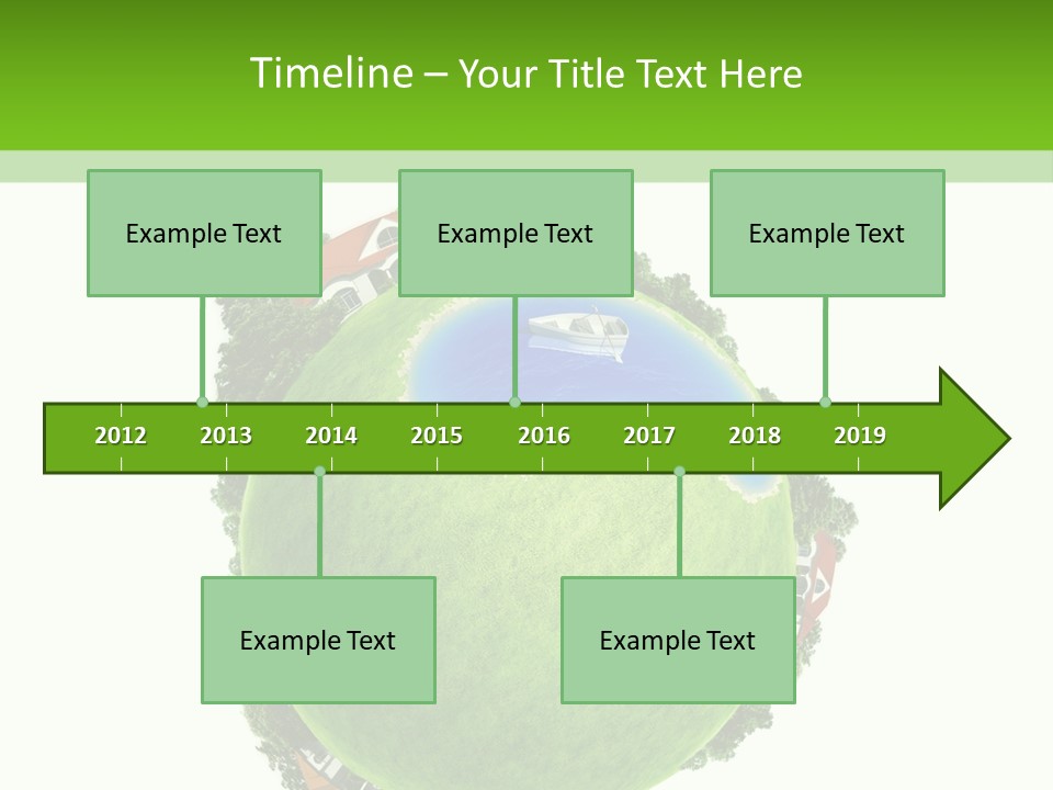Landscape Wood Cyan PowerPoint Template