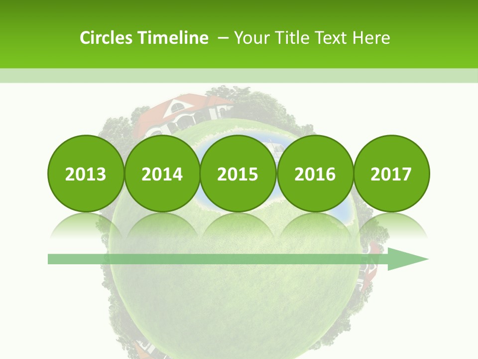 Landscape Wood Cyan PowerPoint Template