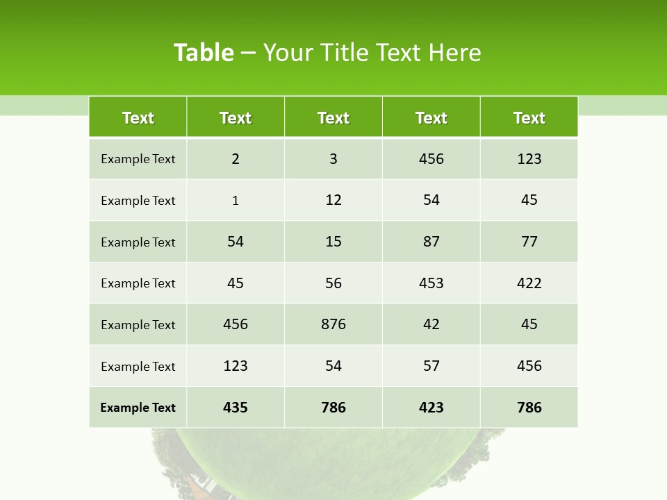 Landscape Wood Cyan PowerPoint Template