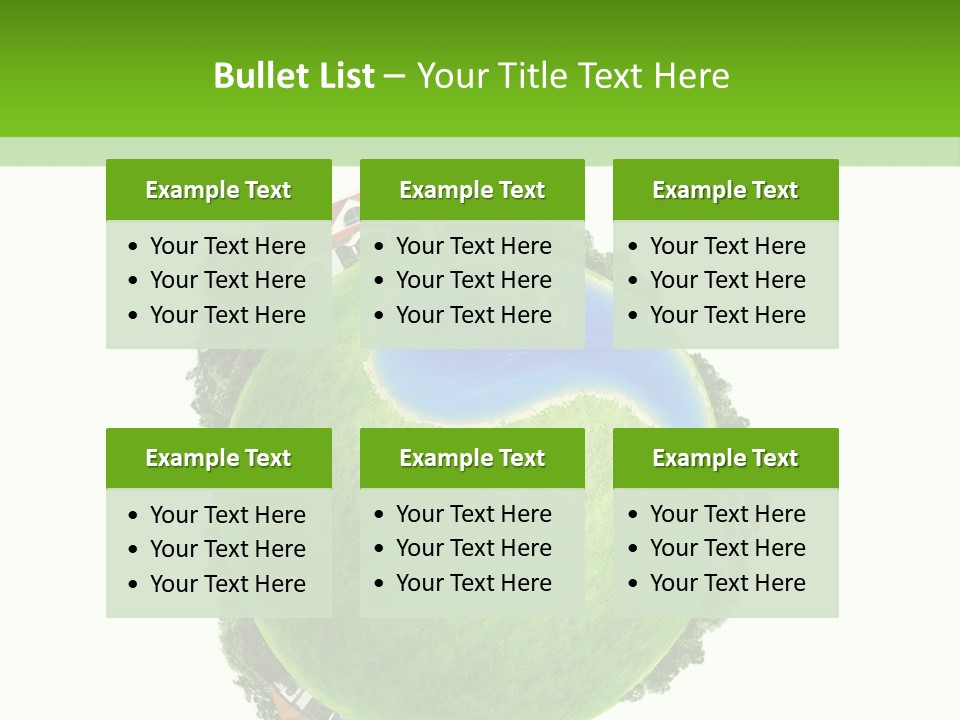 Landscape Wood Cyan PowerPoint Template