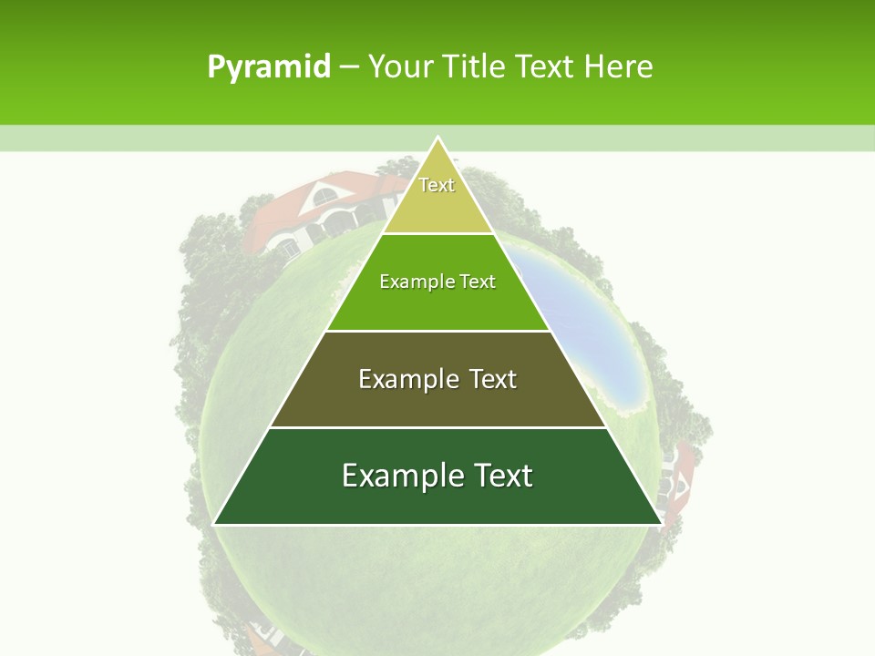 Landscape Wood Cyan PowerPoint Template