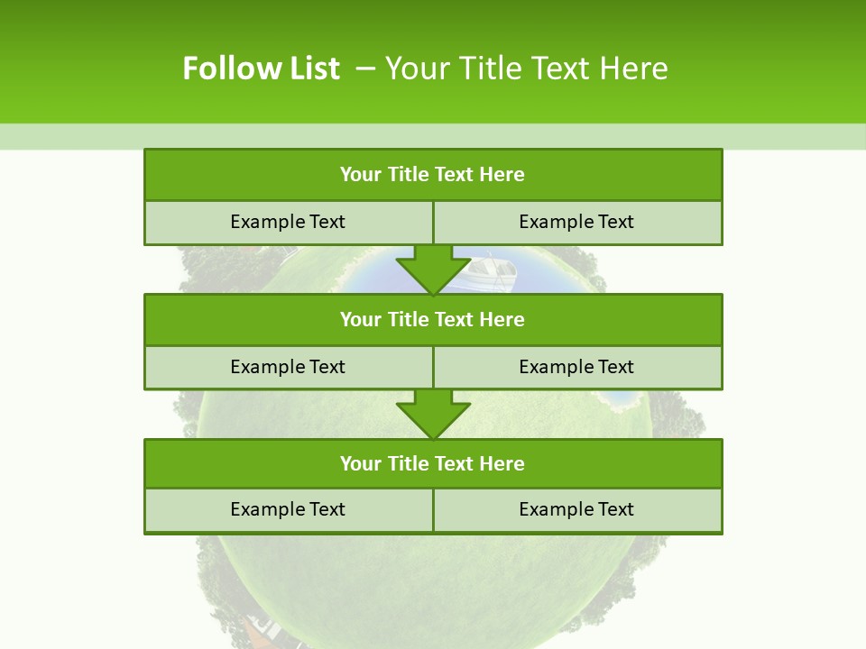 Landscape Wood Cyan PowerPoint Template