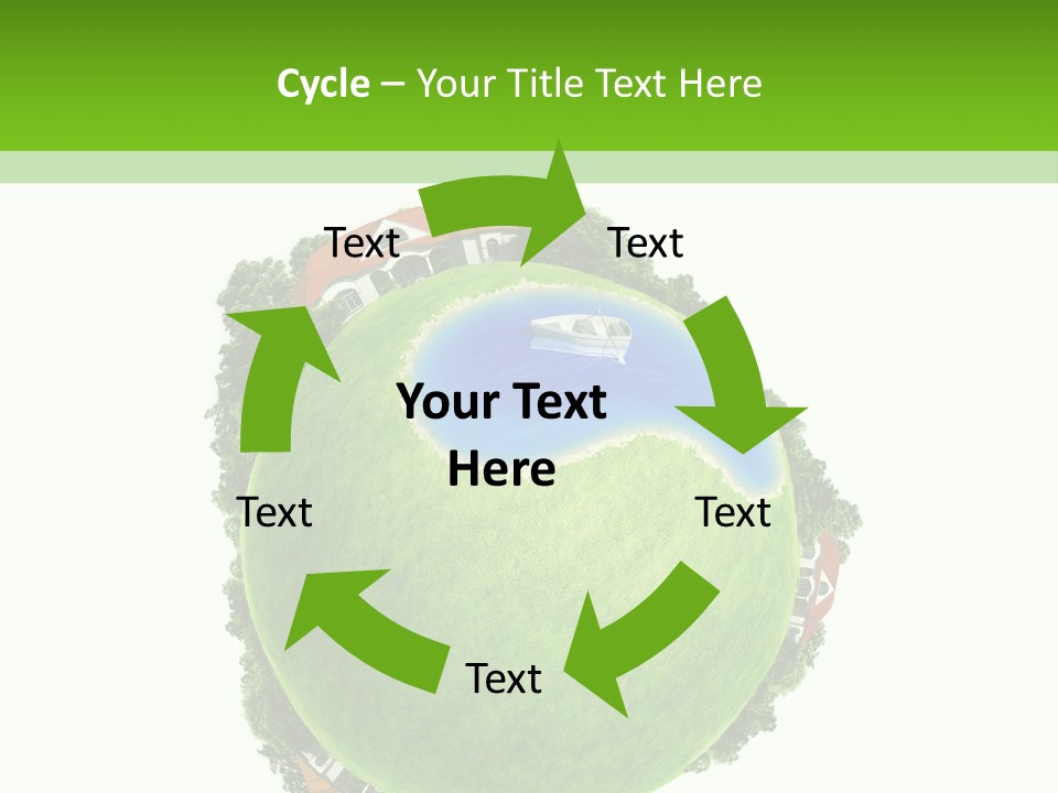 Landscape Wood Cyan PowerPoint Template