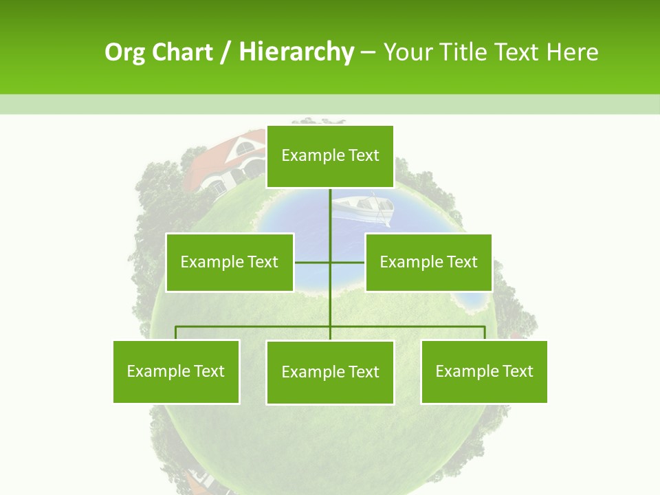 Landscape Wood Cyan PowerPoint Template
