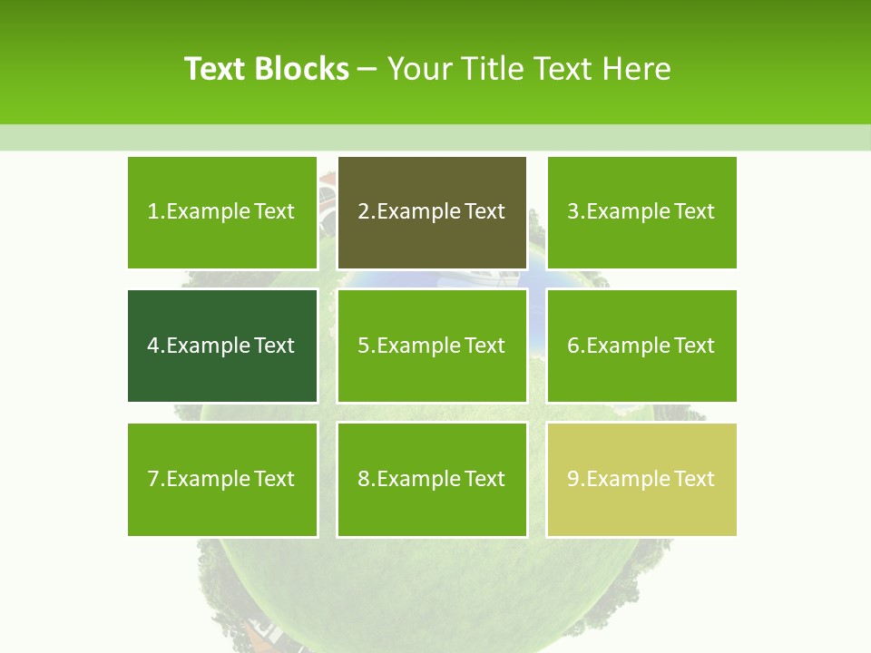 Landscape Wood Cyan PowerPoint Template