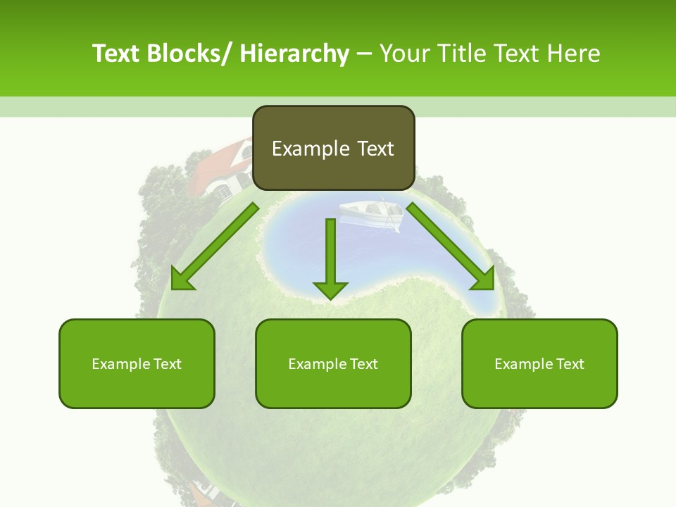 Landscape Wood Cyan PowerPoint Template