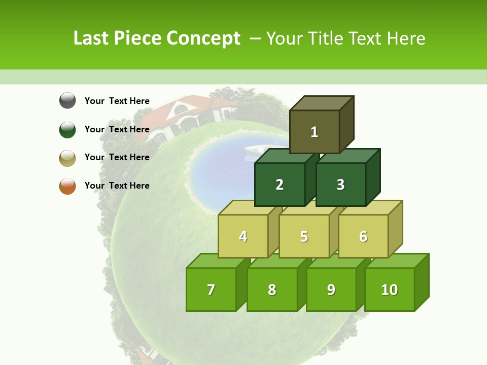 Landscape Wood Cyan PowerPoint Template