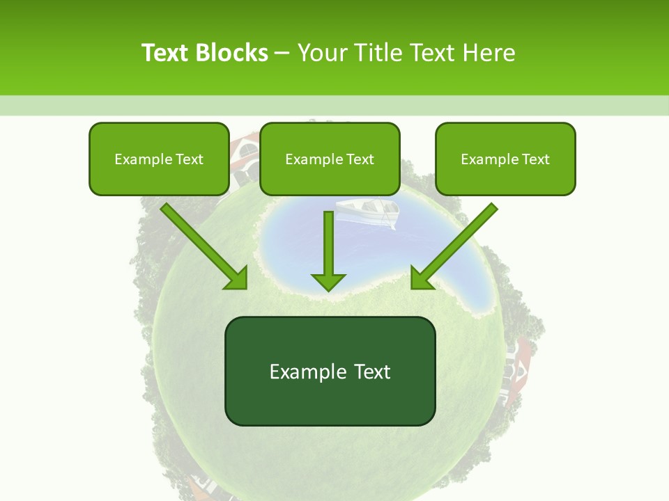 Landscape Wood Cyan PowerPoint Template