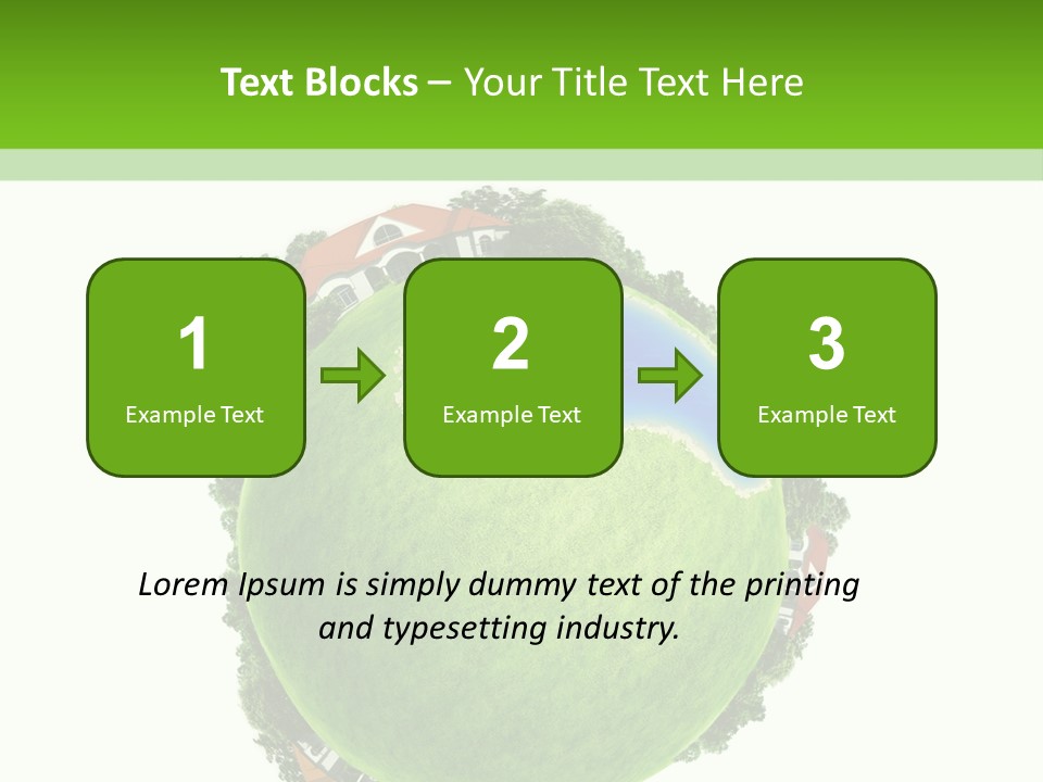 Landscape Wood Cyan PowerPoint Template