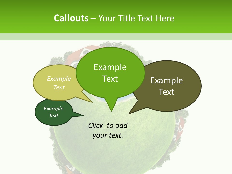 Landscape Wood Cyan PowerPoint Template