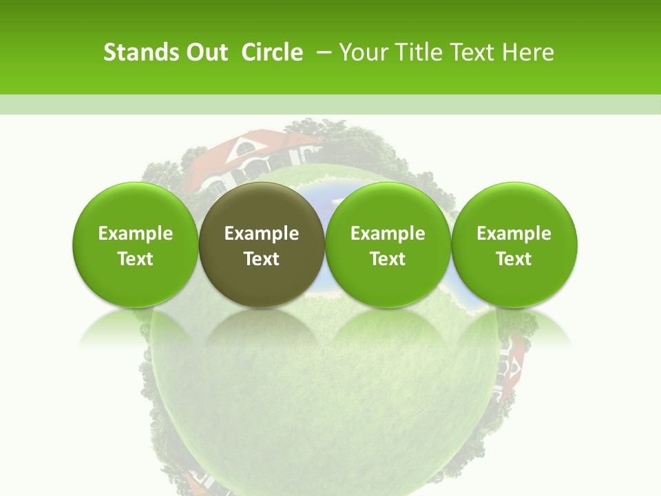 Landscape Wood Cyan PowerPoint Template